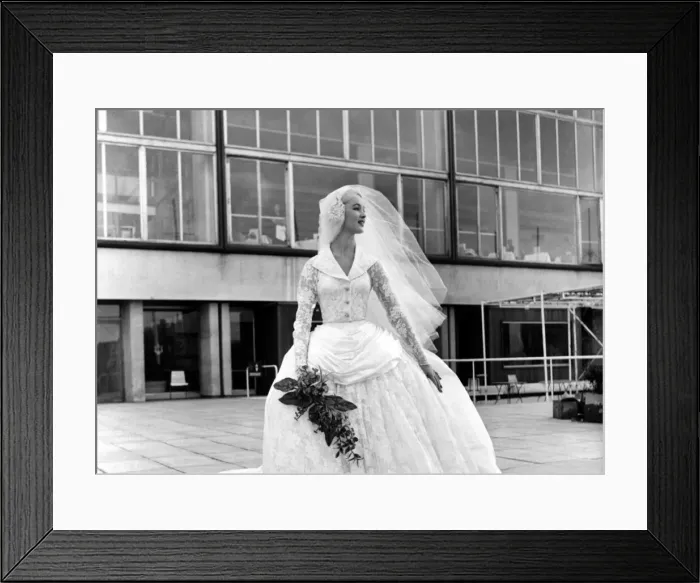 Framed Print : The National Fabric Fair Fashion Parade at The Festival Hall
