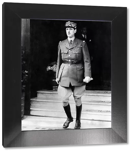 General De Gaulle, the famous French general who with the Reynand government have told