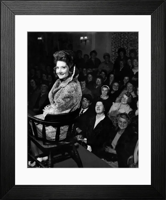 Framed Print : Mrs. Freda Pelker won this lucky-prize coat in Persian lamb Framed Print : Mrs. Freda Pelker won this lucky-prize coat in Persian lamb