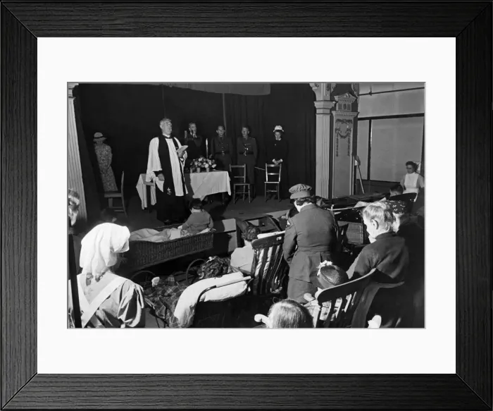 Framed Print : World War II: Air raid victims at Orlington Square. September 1942 P011610 Framed Print : World War II: Air raid victims at Orlington Square. September 1942 P011610