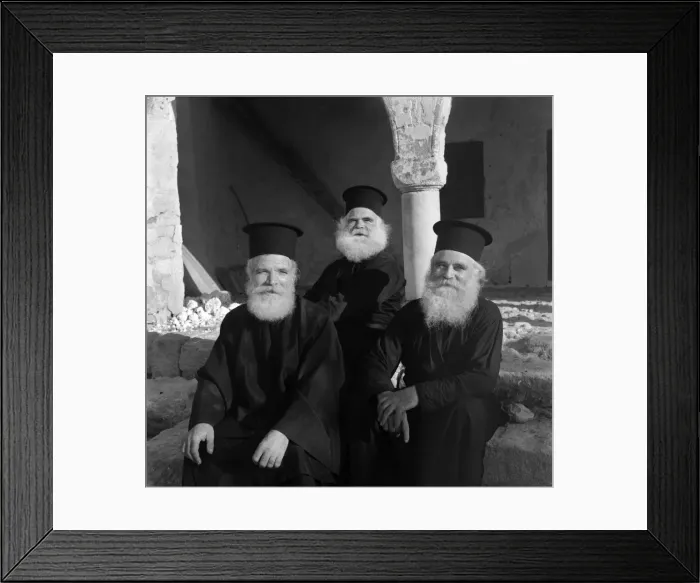 Framed Print : Near the ruins of Salamis, Cyprus is the Monastery of St. Barnabas with its 3 monks Framed Print : Near the ruins of Salamis, Cyprus is the Monastery of St. Barnabas with its 3 monks
