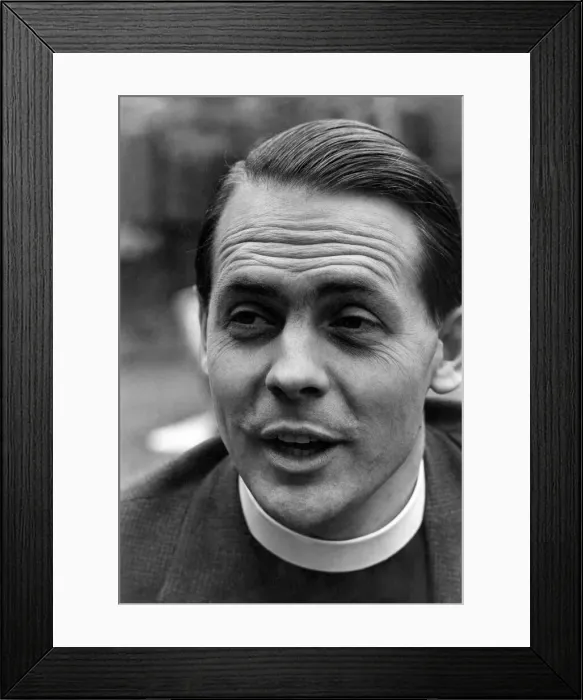 Framed Print : The Rev. David Shepherd is going back to first class cricket