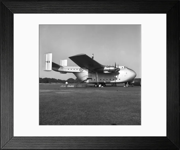 Framed Print : Farnborough Airshow 1953. The Blackburn Military transport Plane parked on the runway Framed Print : Farnborough Airshow 1953. The Blackburn Military transport Plane parked on the runway