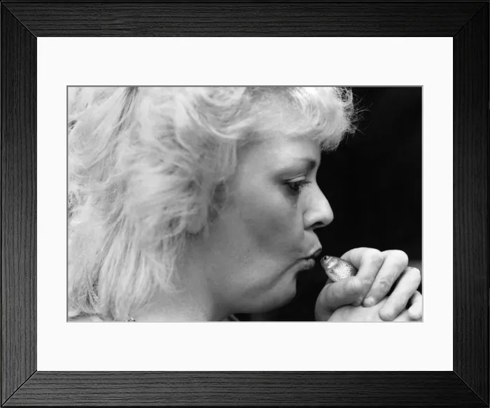 Framed Print : Saved: Liz Ledger yesterday showing how she breathed life back into Hughie