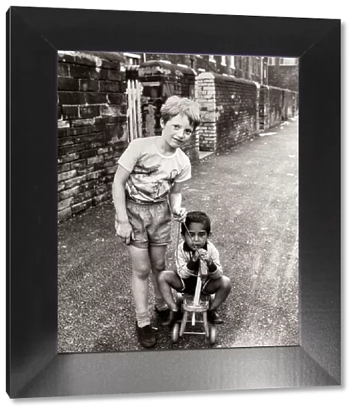 Children Playing - June 1978 Street Scene - Bradford Yorkshire young white