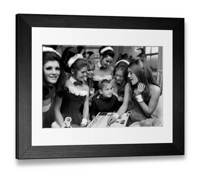 Framed Print : Londons Playboy Club Bunny Girls, made their own private collection of &pound