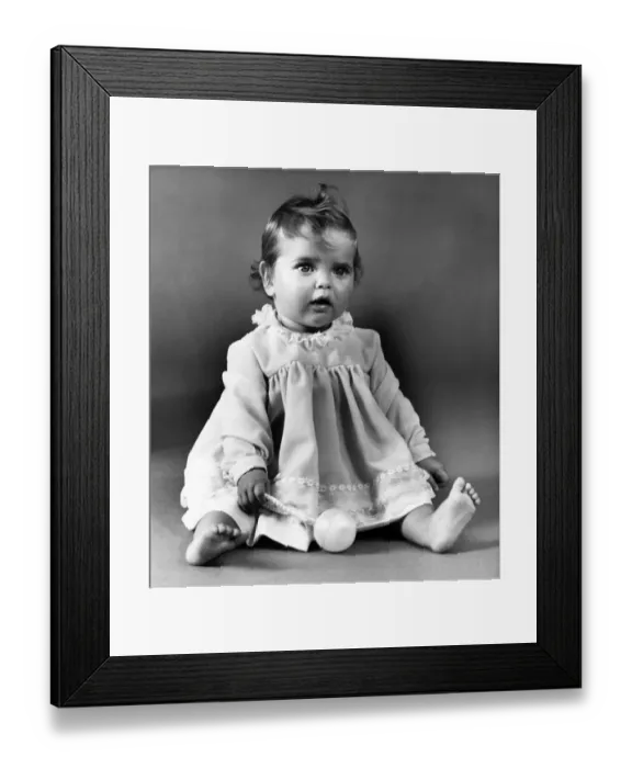 Framed Print : Children - Babies. August 1965 P012119 Framed Print : Children - Babies. August 1965 P012119