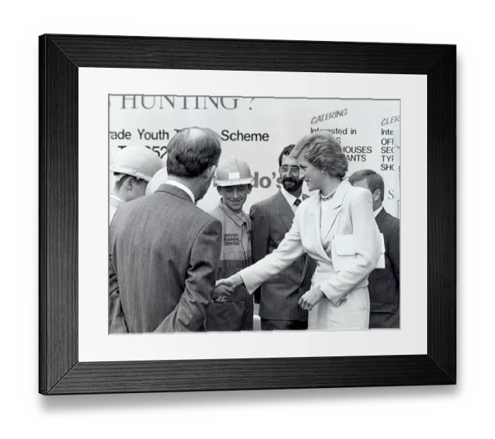 Framed Print : Princess Diana the Princess of Wales. (North East visits) Framed Print : Princess Diana the Princess of Wales. (North East visits)