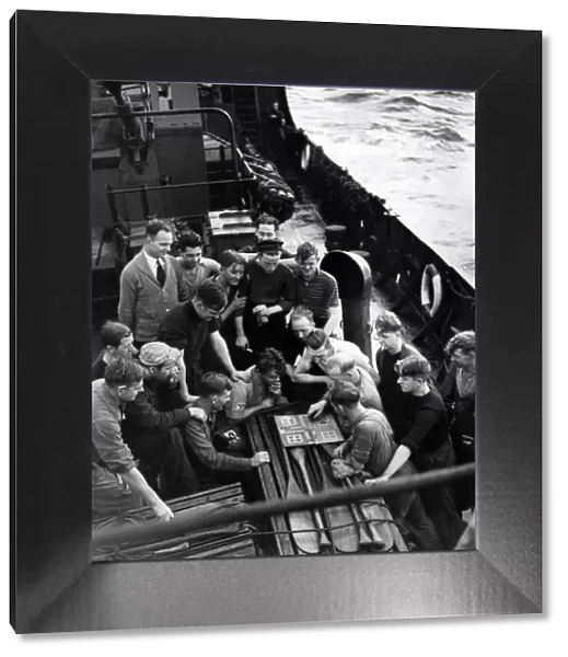 Picture taken on board one of HMS Escort Vessels during a West Coast of England Convoy