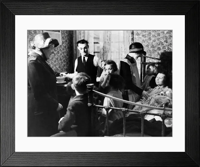Framed Print : Children with carers at a Salvation Army. July 1935 P012171 Framed Print : Children with carers at a Salvation Army. July 1935 P012171