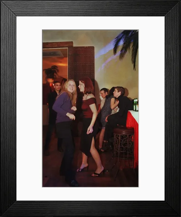 Framed Print : Revellers enjoy a dance in Po Na Na bar in Leeds Framed Print : Revellers enjoy a dance in Po Na Na bar in Leeds