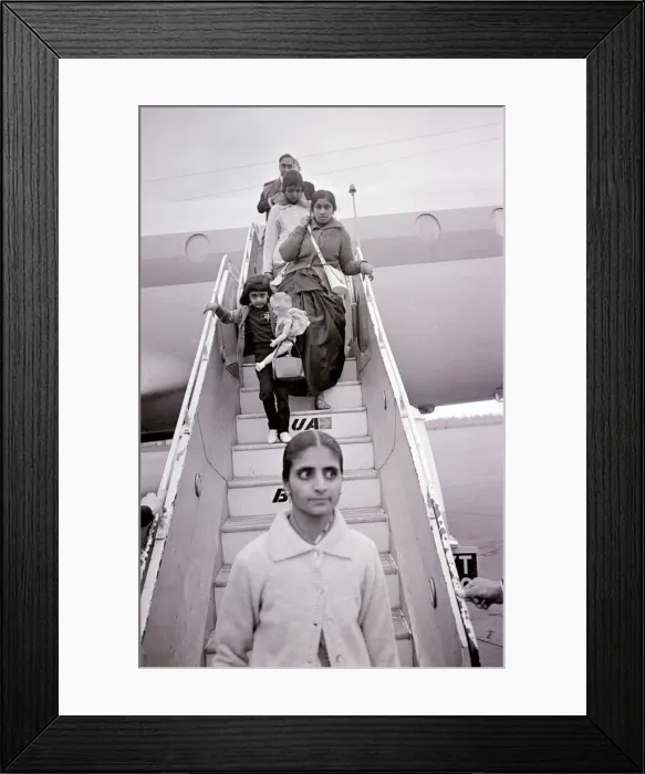 Framed Print : Immigrants from Kenya arriving at Gatwick airport from Nairobi Framed Print : Immigrants from Kenya arriving at Gatwick airport from Nairobi