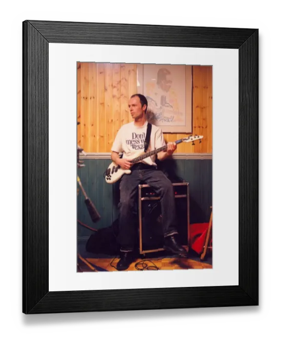 Framed Print : Lindisfarne rehearsing. 28 / 04 / 95 Framed Print : Lindisfarne rehearsing. 28 / 04 / 95