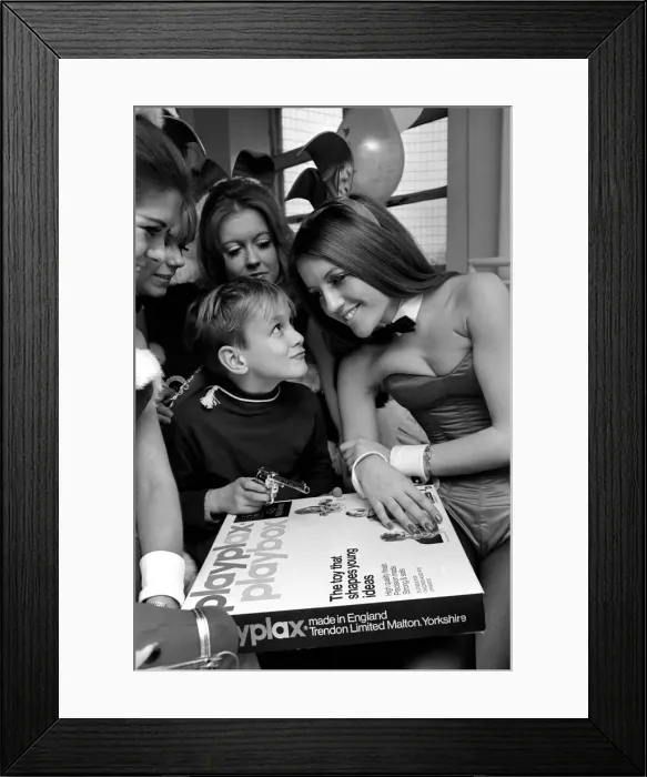 Framed Print : Londons Playboy Club Bunny Girls, made their own private collection of &pound