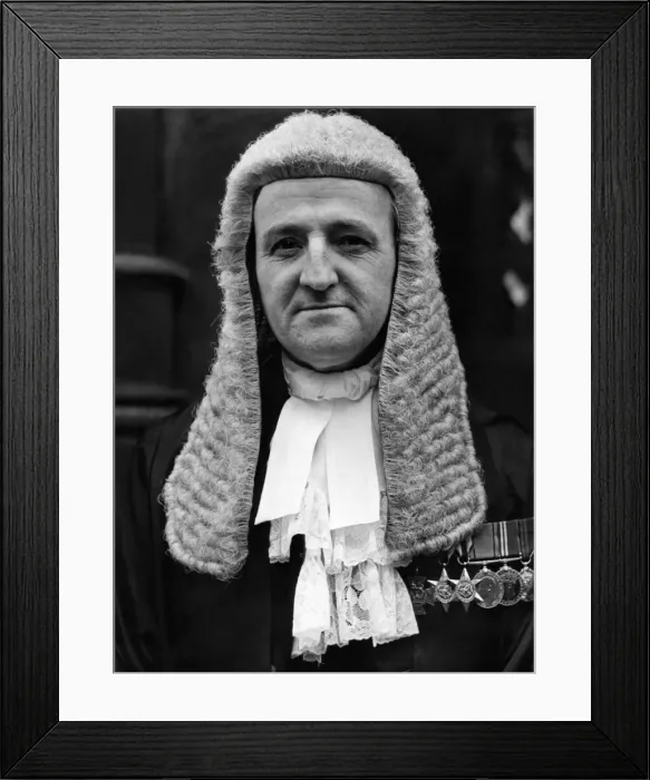Framed Print : Tasker Watkins Queens Counsel, pictured April 1965. QC is also a winner of