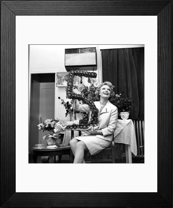 Framed Print : Dame Anna Neagle commenced her fifth year Charlie Girl Framed Print : Dame Anna Neagle commenced her fifth year Charlie Girl