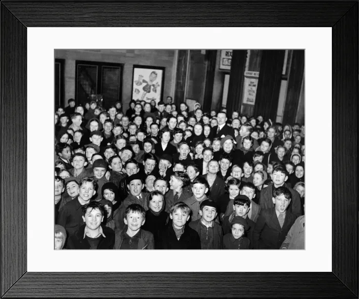 Framed Print : Childrens Cinema Club. Mr. Smith, one of the managerial team at the Odeon Theatre Framed Print : Childrens Cinema Club. Mr. Smith, one of the managerial team at the Odeon Theatre
