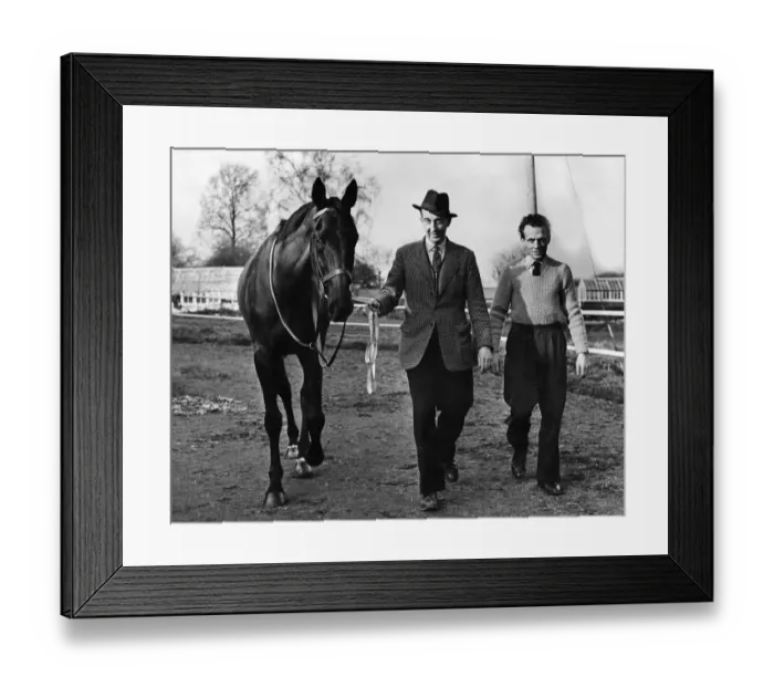 Framed Print : Grand National runner The Crofter'pictured at his training quarters