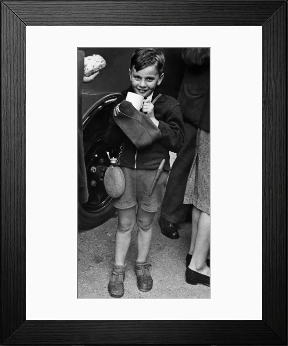 Framed Print : Among the repatriated prisoners who arrived at Addison Road Station today was Jimmy