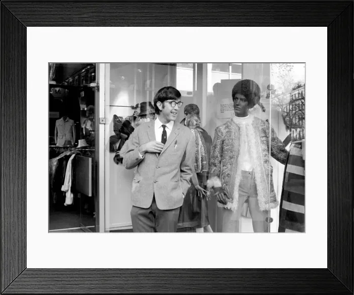 Framed Print : John Alderton, lead actor in the TV series Please Sir'filming in Kings road