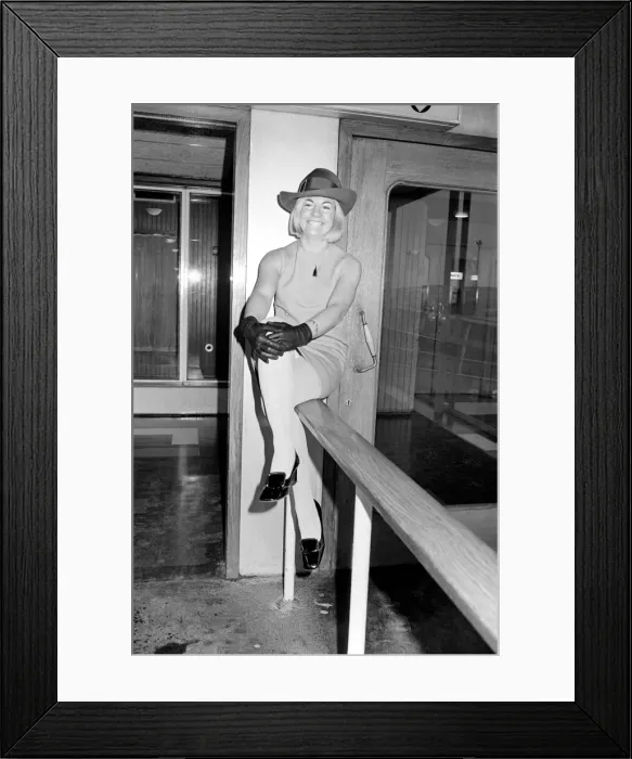 Framed Print : 27 year old Diana Moore a stewardess with British Midland Airways Framed Print : 27 year old Diana Moore a stewardess with British Midland Airways