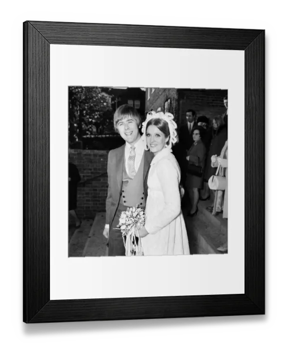 Framed Print : Mike Yarwood, 27, the impressionist and comedian married Sandra Burville aged 23