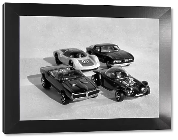 Toys model cars: Custom firebird (left) and Beatnik Bandit by Hot Wheels