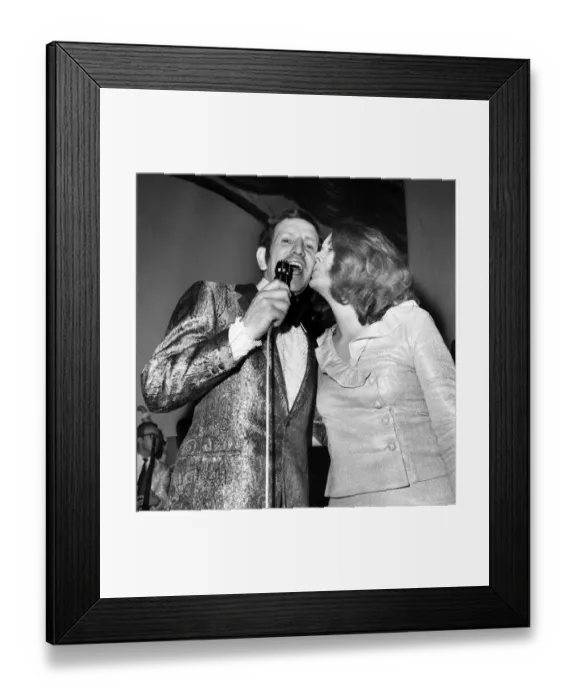 Framed Print : Bob Anthony who became the new world non stop singing record holder managed to continue Framed Print : Bob Anthony who became the new world non stop singing record holder managed to continue