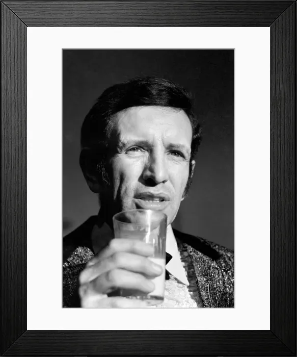 Framed Print : Cabaret artist and Britains top singing coach Bob Anthony is performing a non-stop