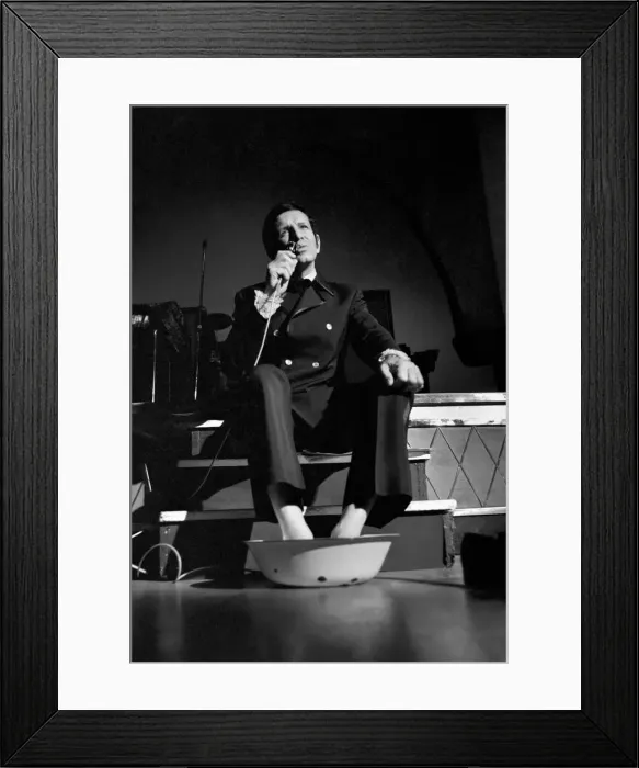 Framed Print : Cabaret artist and Britains top singing coach Bob Anthony is performing a non-stop Framed Print : Cabaret artist and Britains top singing coach Bob Anthony is performing a non-stop