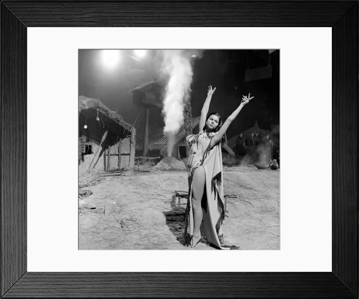 Framed Print : Laya Raki in The seekers'- being made at Pinewood Studios. October 1953 D6455 Framed Print : Laya Raki in The seekers'- being made at Pinewood Studios. October 1953 D6455