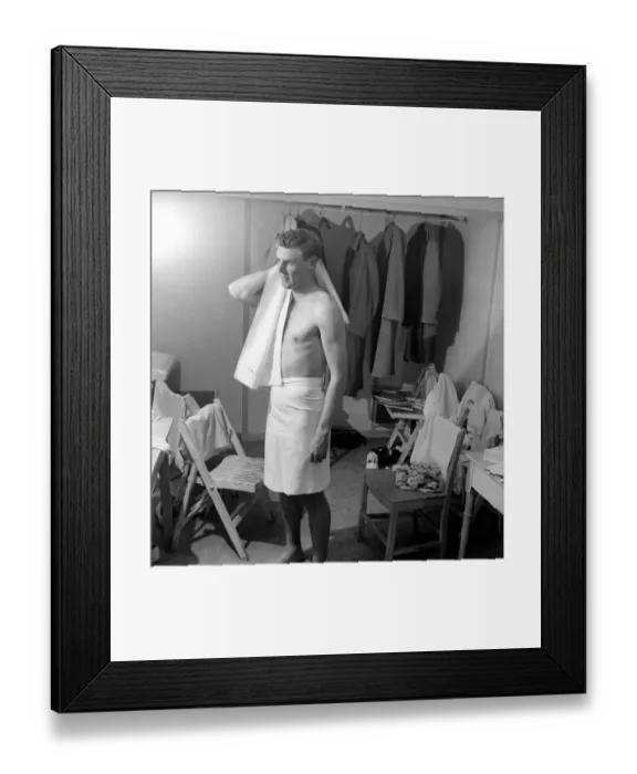 Framed Print : Out of the same dressing room at Wembley, went Frank Sedgman 26 Framed Print : Out of the same dressing room at Wembley, went Frank Sedgman 26