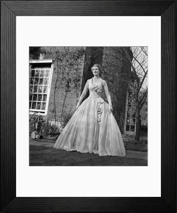 Framed Print : Clothing: Fashion: Dresses. The latest fashions on display at the Society of London Framed Print : Clothing: Fashion: Dresses. The latest fashions on display at the Society of London
