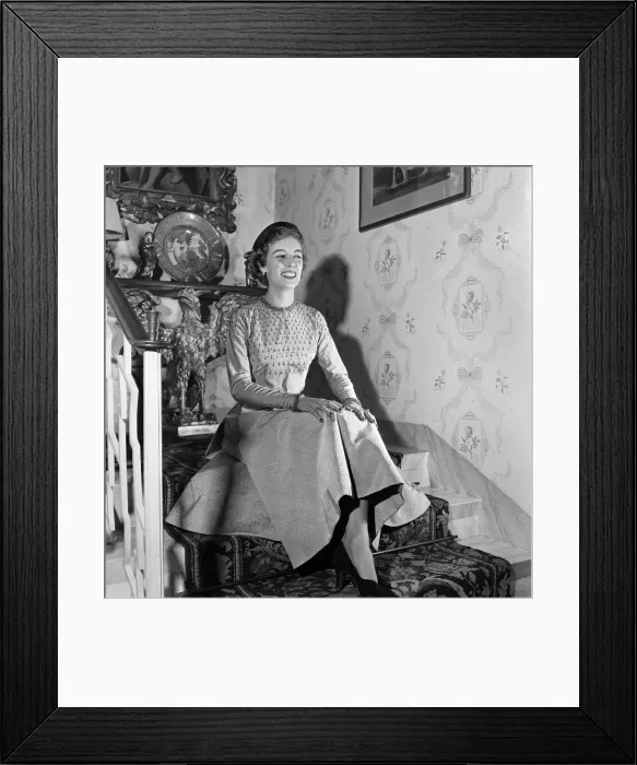 Framed Print : Clothing: Fashion: Dresses. The latest fashions on display at the Society of London Framed Print : Clothing: Fashion: Dresses. The latest fashions on display at the Society of London