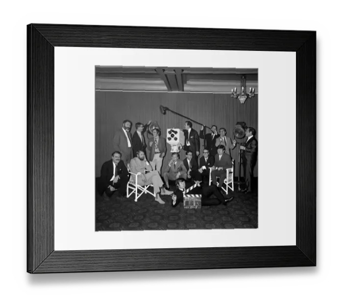 Framed Print : Johnny Speight TV Script Writer - with fellow scriptwriters A©Sunday Mirror Framed Print : Johnny Speight TV Script Writer - with fellow scriptwriters A©Sunday Mirror