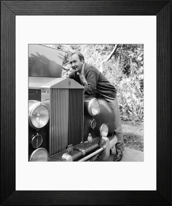 Framed Print : Johhny Speight at home in Northwood with Rolls Royce car MSI Framed Print : Johhny Speight at home in Northwood with Rolls Royce car MSI