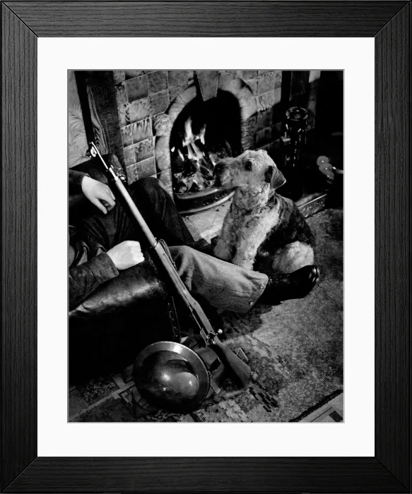 Framed Print : Mr. J. C. Colman of Fartown, Hudderfield. January 1941 P012677 Framed Print : Mr. J. C. Colman of Fartown, Hudderfield. January 1941 P012677