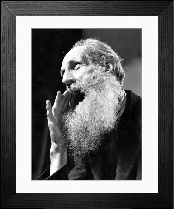 Framed Print : A man Yawning. September 1945 P013251 Framed Print : A man Yawning. September 1945 P013251
