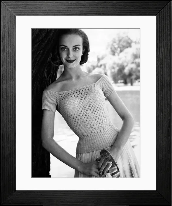 Framed Print : Camisole Sweater June 1958 P012658 Framed Print : Camisole Sweater June 1958 P012658