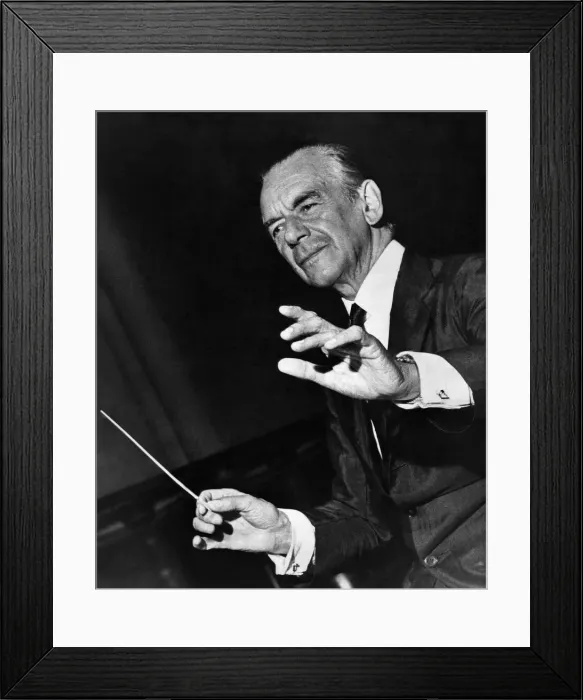 Framed Print : Sir Malcolm Sargent, pictured on February 25 this year at Liverpool Framed Print : Sir Malcolm Sargent, pictured on February 25 this year at Liverpool