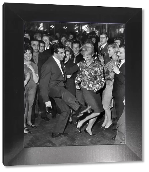 The Twist: Its frankie Vaughan pictured at a London Twist club