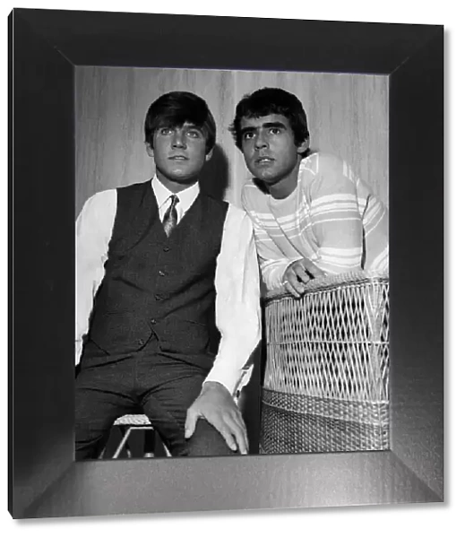 Billy J. Kramer and Drummer Tony Mansfield in Blackpool tonight. July 1966 P012620