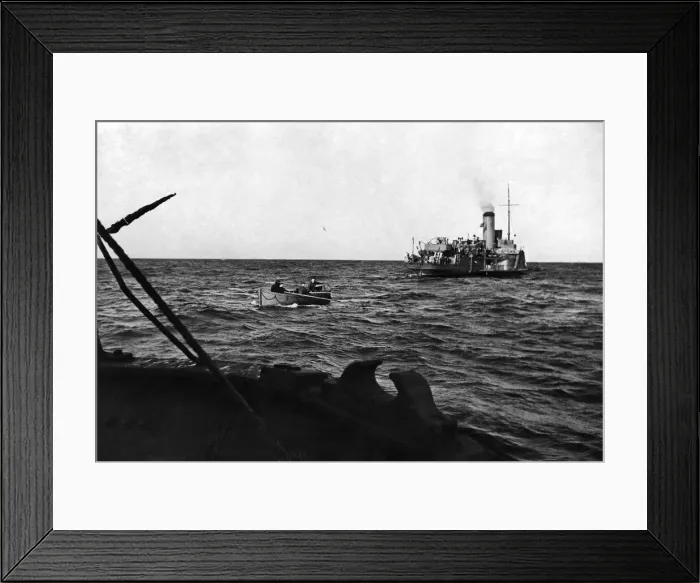 Framed Print : Fishing Fleet helps the Navy One good turn deserves another Framed Print : Fishing Fleet helps the Navy One good turn deserves another