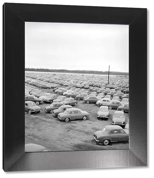 Car Park: Renault Cars: Pictures show some of the 3 to 4 thousand Renault Cars