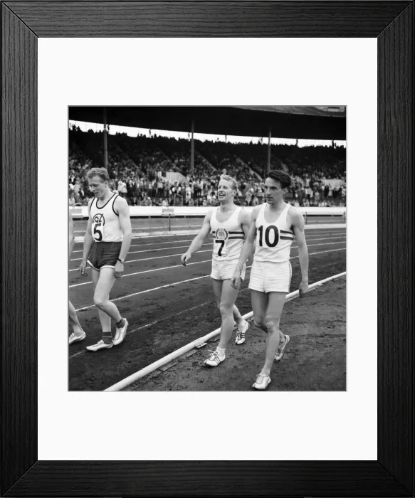 Framed Print : Whitsun British Games at White City, London. Athletics. Pictures were taken during the 3 Framed Print : Whitsun British Games at White City, London. Athletics. Pictures were taken during the 3