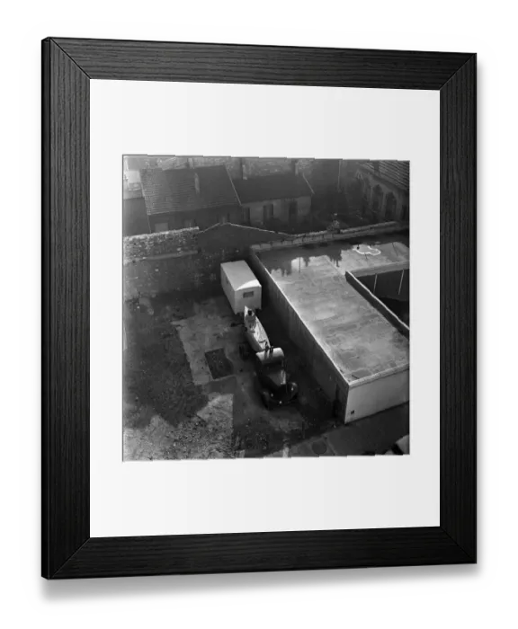Framed Print : A Submarine in a Backyard. One day a Frenchman in Paris Monsieur Jean Rousseau 50 a