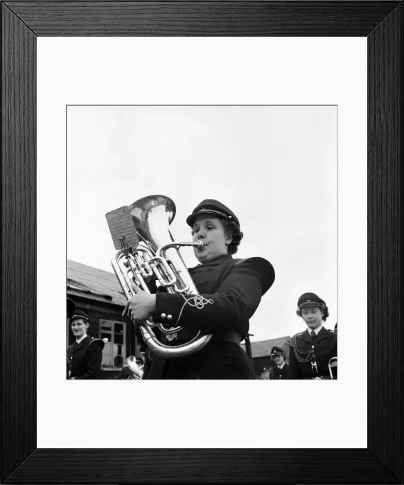 Framed Print : Music. Sgt. Jacqueline Fox of the Womens Royal Army Corp band, Queen Elizabeth Barracks Framed Print : Music. Sgt. Jacqueline Fox of the Womens Royal Army Corp band, Queen Elizabeth Barracks