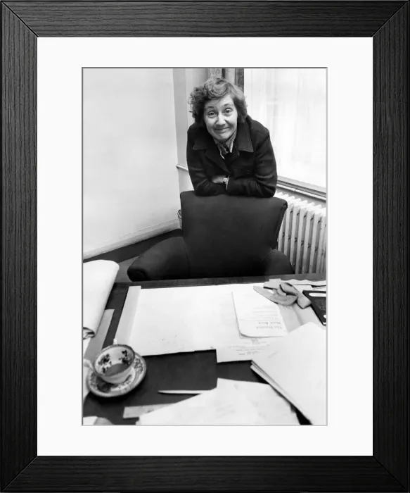 Framed Print : Minister of Education, Shirley Williams in her office at Curzon Street, W. 1