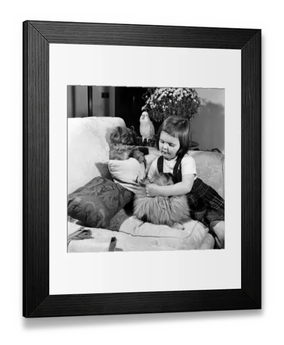 Framed Print : Caroline, little daughter of the Earl and Countess Ranfurly is making a start Framed Print : Caroline, little daughter of the Earl and Countess Ranfurly is making a start