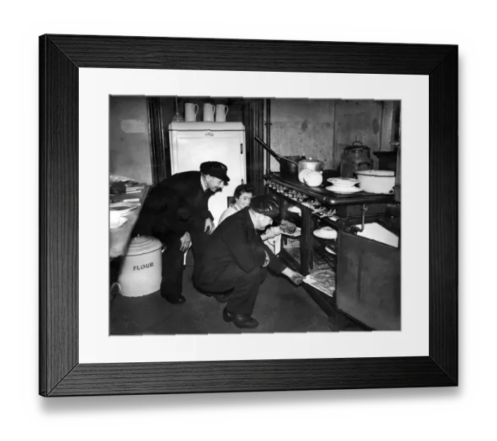 Framed Print : War Railway. LMS Railway Mens hostel. January 1944 P012053 Framed Print : War Railway. LMS Railway Mens hostel. January 1944 P012053